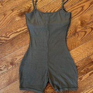SOLD DO NOT BUY - Soft Lounge Scoop Neck Onesie in Army Green